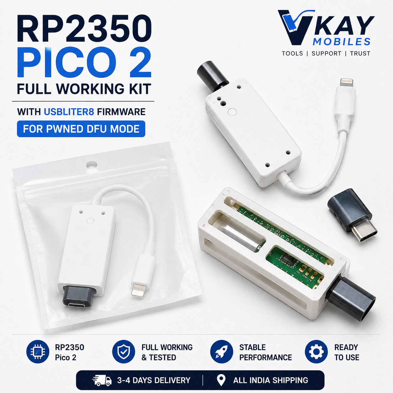 RP2350 Pico 2 Full Working Kit (All india Shipping)